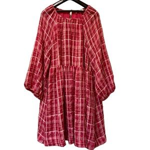 Madewell Plaid Babydoll Mini Dress